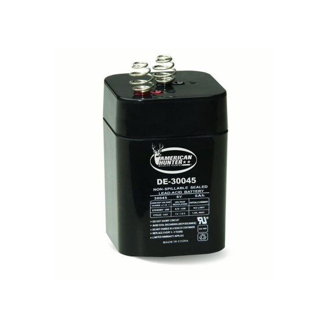 American-Hunter-Feeder-Battery-6V-Recharge-5-Amp-Hr-With-Spring ABL650S