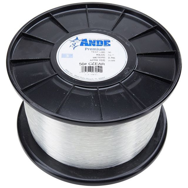 Ande-Premium-Mono-Line-Clear-50Lb-1/4Lb-Spool APC1/4-50