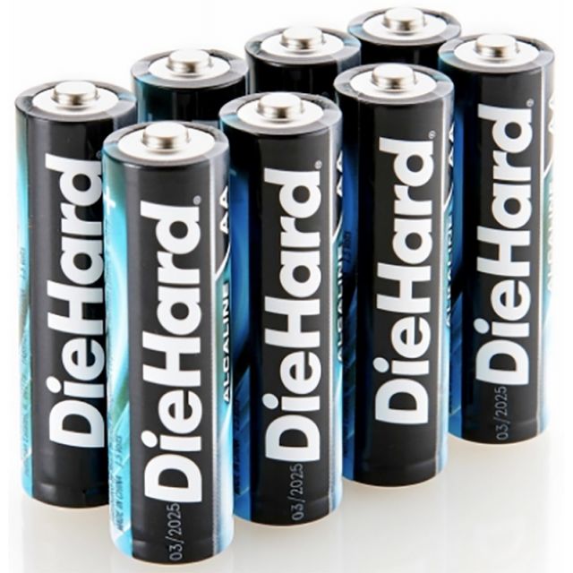 Die Hard Alkaline Batteries Aa 8 Per Pack