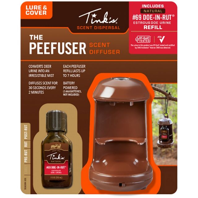 Tinks Game Scent Peefuser Unit & #69 Doe In Rut Refill